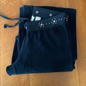 2 for $20. Vintage Cello y2k black velour pants studd…